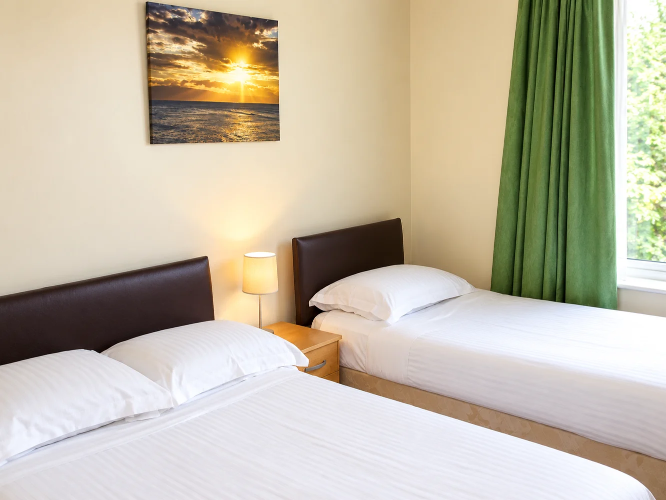 Wide view of a Standard Twin Room at Cedars House