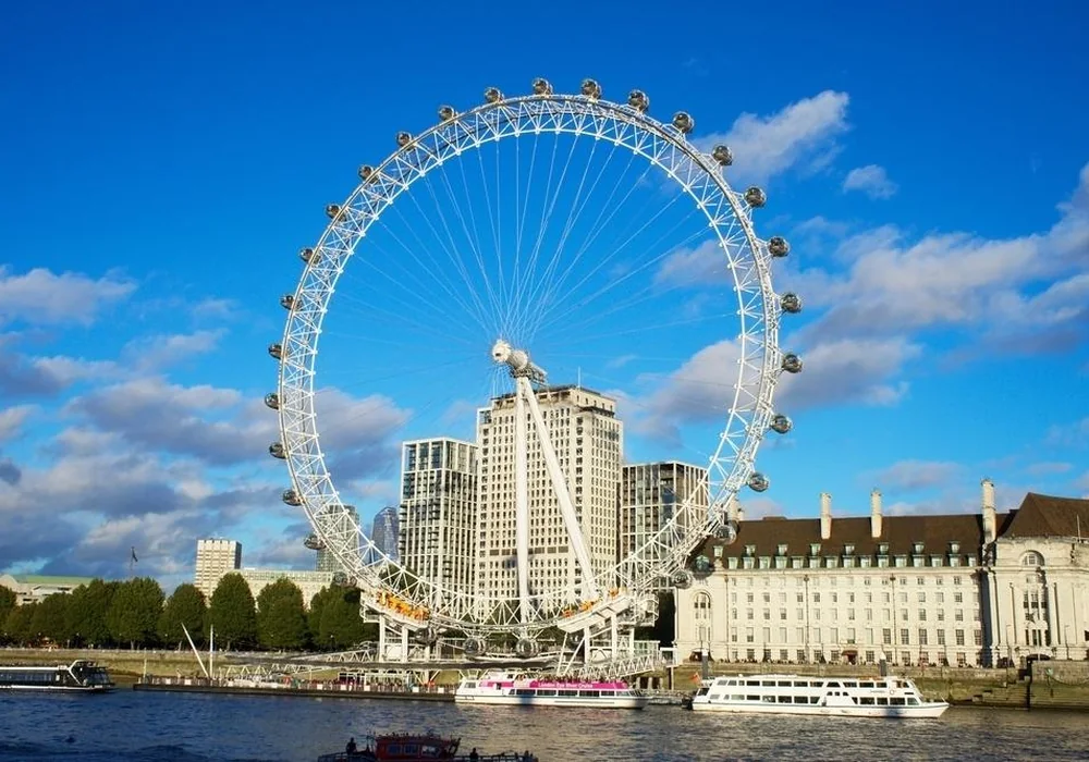The London Eye beside the River Thames